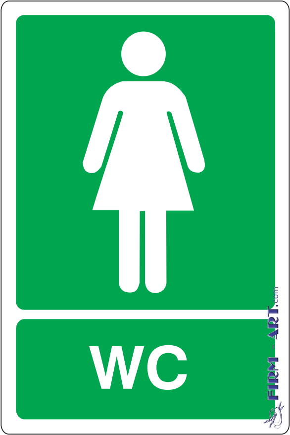 Znaci informacija - WC ženski (Sito štampa firm-art.com) 